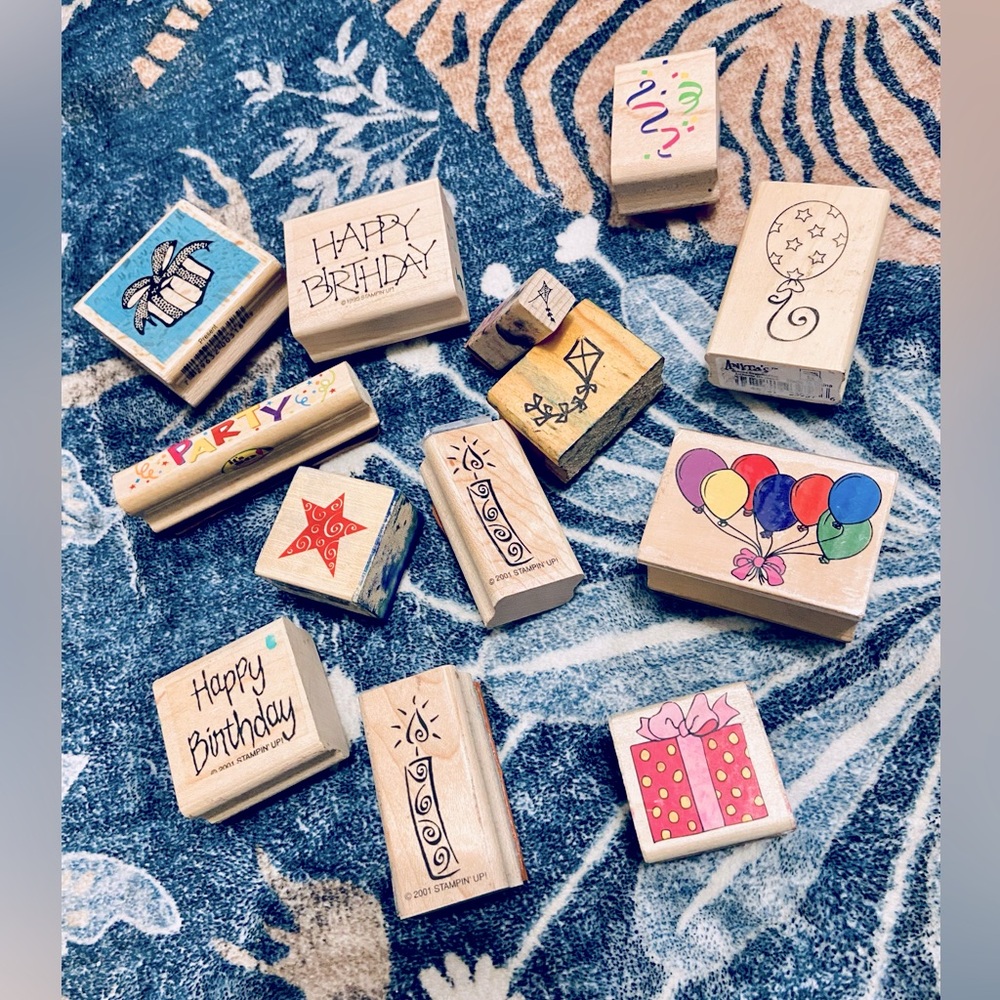 Colorful Rubber Stamp Set for Arts & Crafts